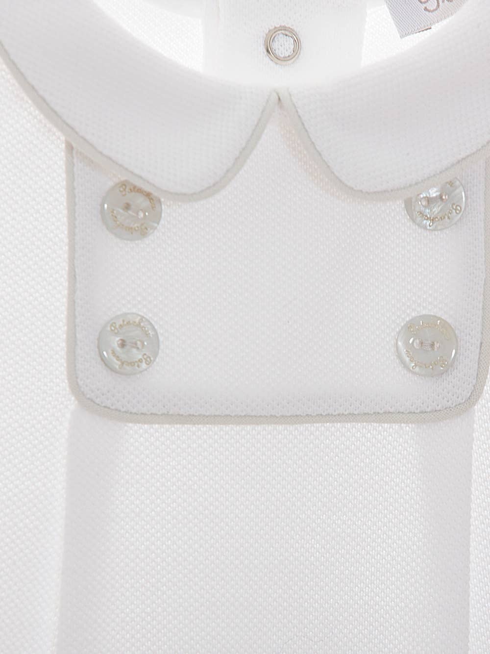 Patachou - Wholesale Bodysuit (Footed) - Baby - White Piquet Romper2