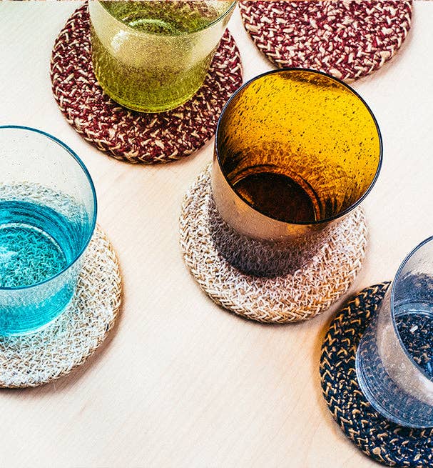 BRITISH COLOUR STANDARD – wholesale Placemat – Jute Placemats 38cm in Cornflower/Natural, x 4 Mats per inner2