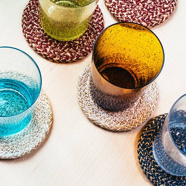 BRITISH COLOUR STANDARD – wholesale Placemat – Jute Placemats 38cm in Cornflower/Natural, x 4 Mats per inner2