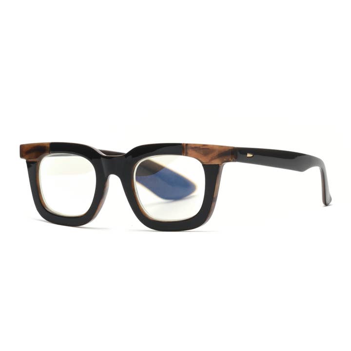 ONYX | Black / Brown | Blue Light Blocking for wholesale by Ryan Simkhai Eyeshop