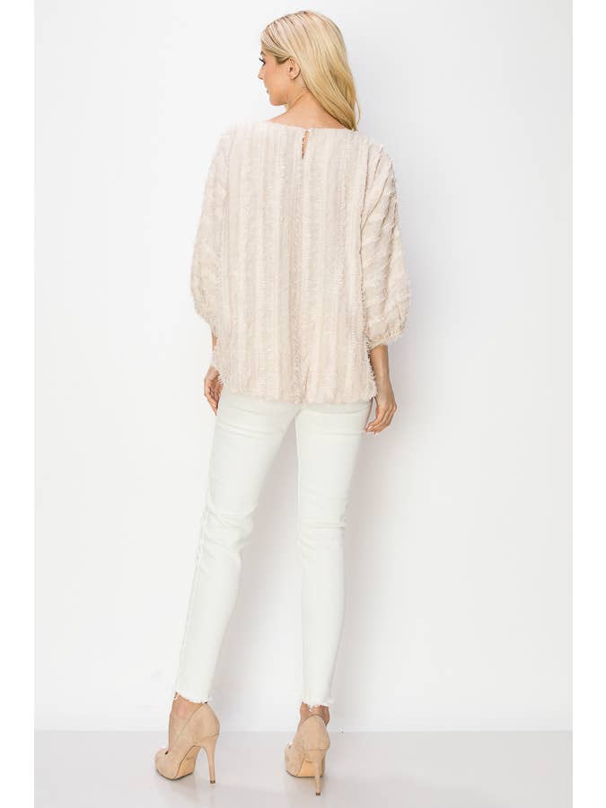 Joh Apparel - Wholesale Blouse - Women's - Winona Woven Feathered Top4
