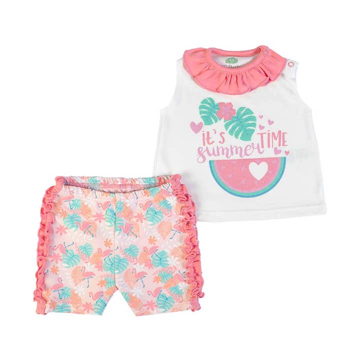 15627 - T-shirt + shorts - SS23 för wholesale av FS Baby
