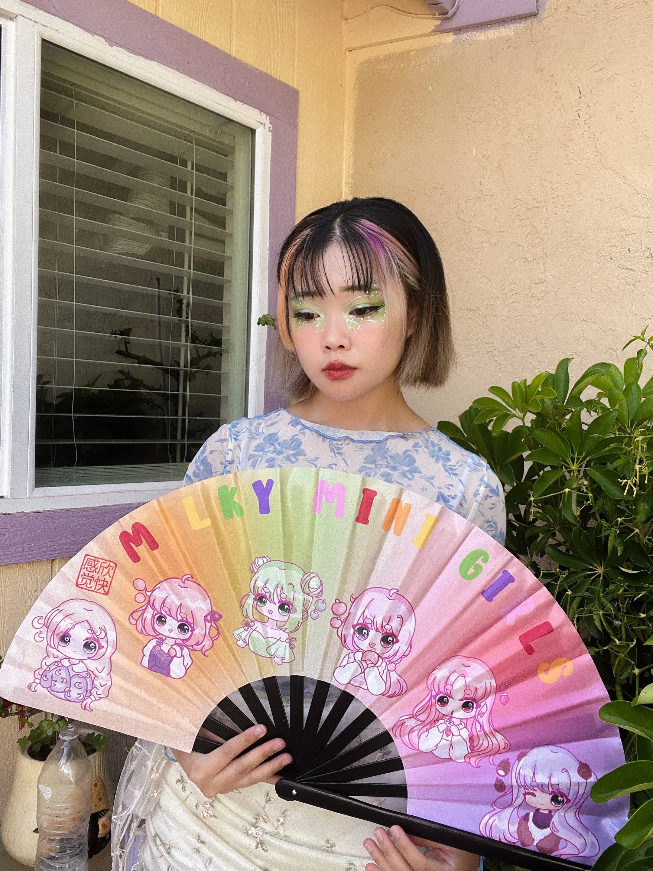 Euphoric Sun Inc - Wholesale Handheld Folding Fan - Festival/Rave Handheld Fans7