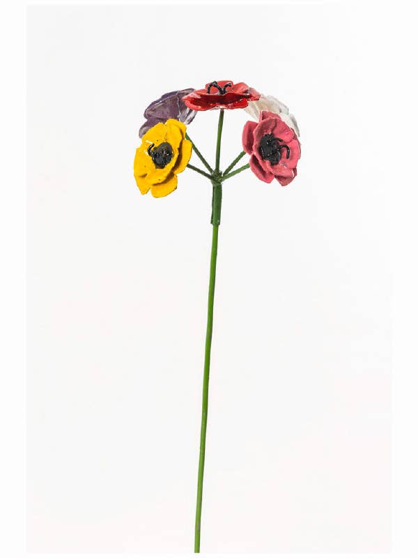 BLOEMMIX VAN METAAL ANEMONEN voor wholesale door Zimba-Arts