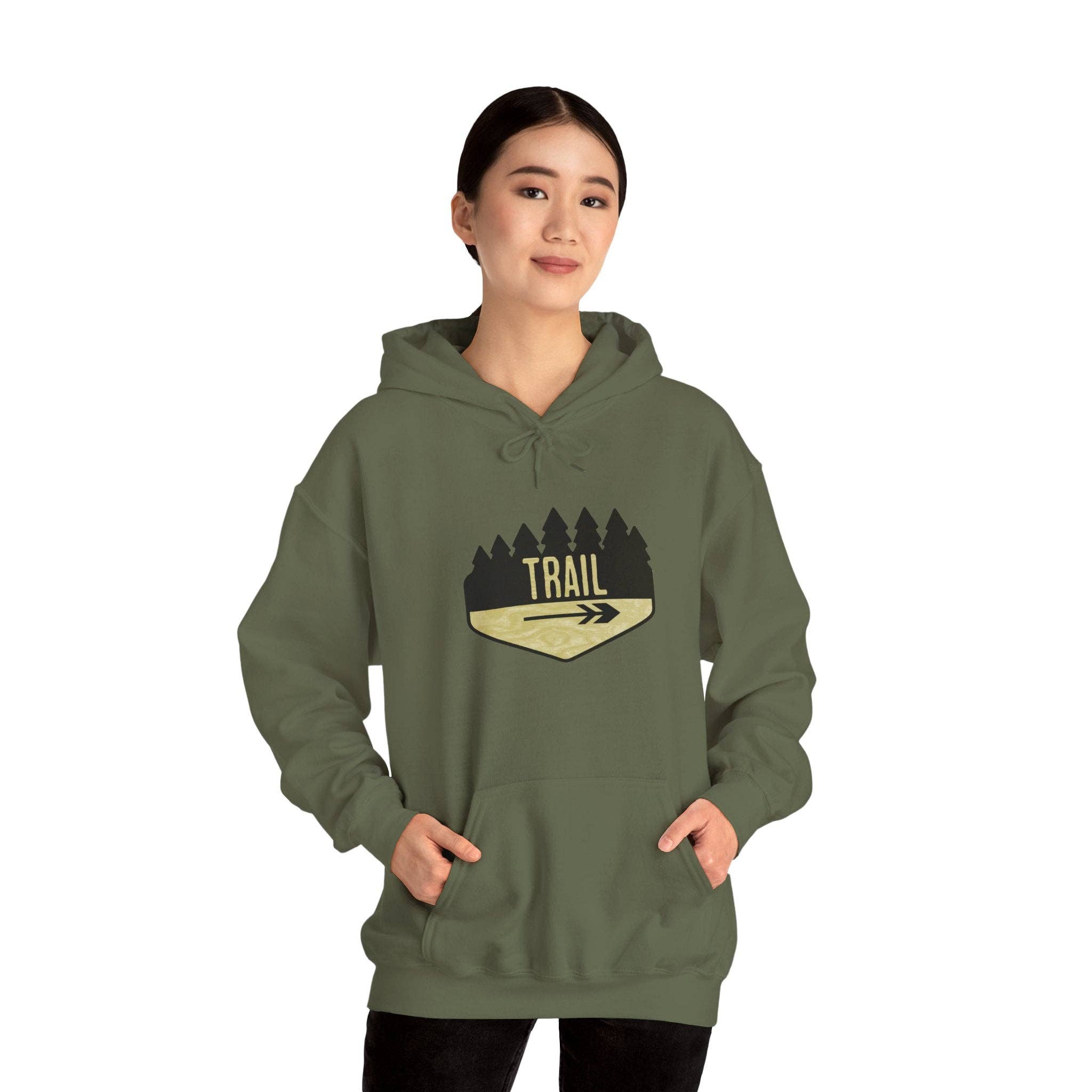 Restored By Nature Company - Wholesale Hoodie - Women's - Hiking Trail Sign Hoodie – Cozy Cotton-Blend Adventure Sweat5