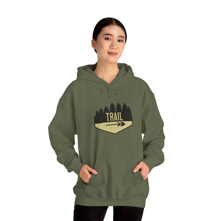 Restored By Nature Company - Wholesale Hoodie - Women's - Hiking Trail Sign Hoodie – Cozy Cotton-Blend Adventure Sweat5