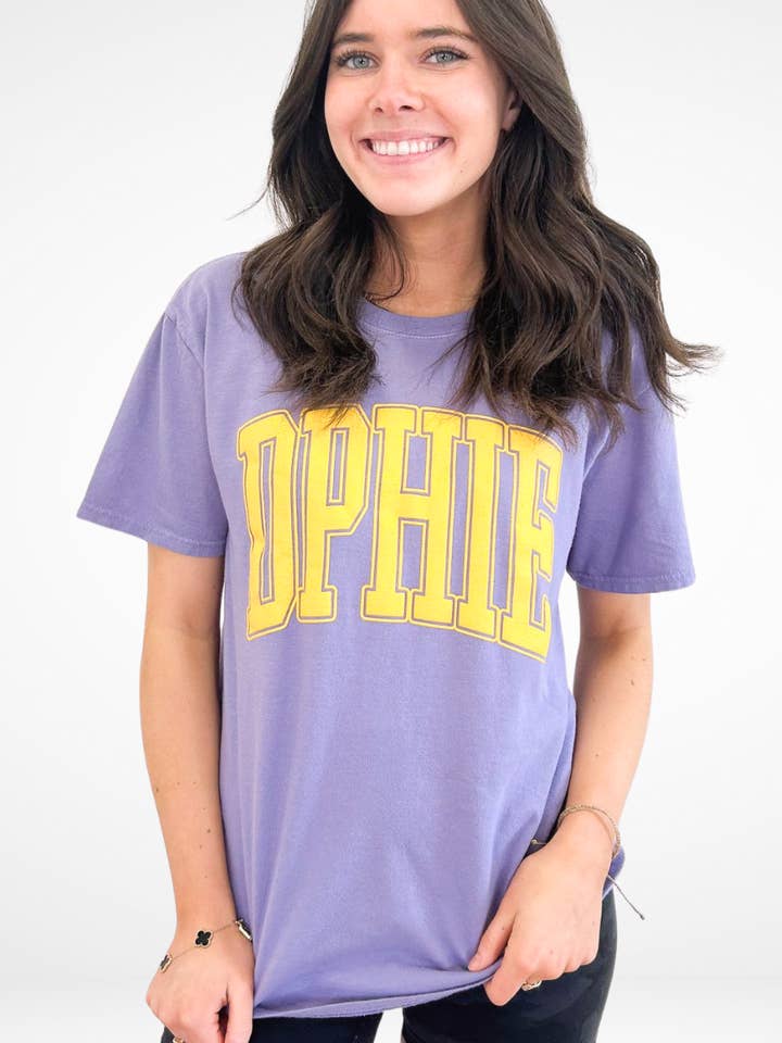 Duo Threads - Wholesale Screen Printed T-Shirt - Women's - Sorority Varsity Arch Puff Tee 8