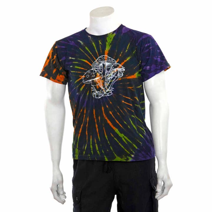 Siesta - Wholesale Screen Printed T-Shirt - Unisex - Mushroom Design T-Shirt