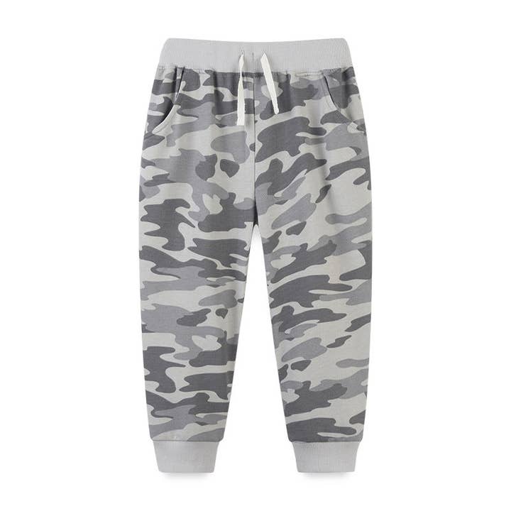 MyKids-USA® – Calças - Criança por atacado – Calça Casual Camuflage Menino Camuflage Sola