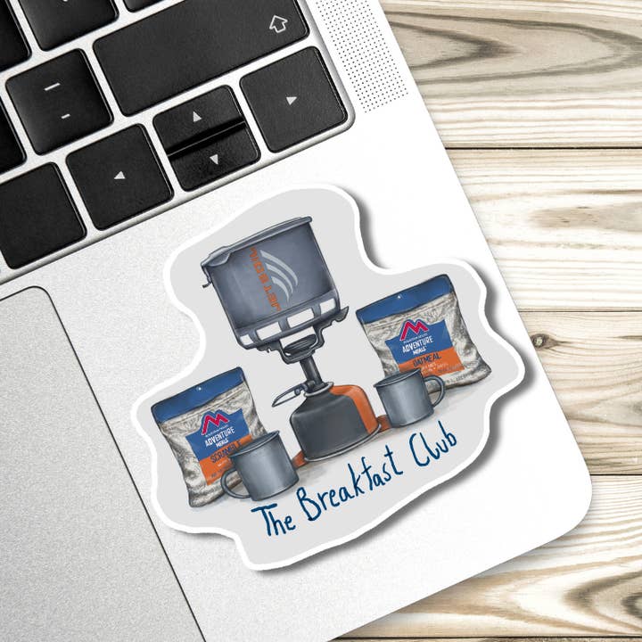 The Breakfast Club|Hiking Sticker|Funny Hiking Sticker|Hike for wholesale by Mile Markers