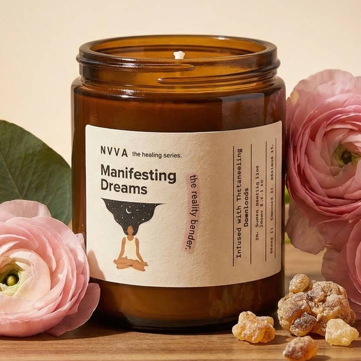 Manifesting Dreams – handgefertigte Bio-Sojawachskerze für den Großhandel von NAVA