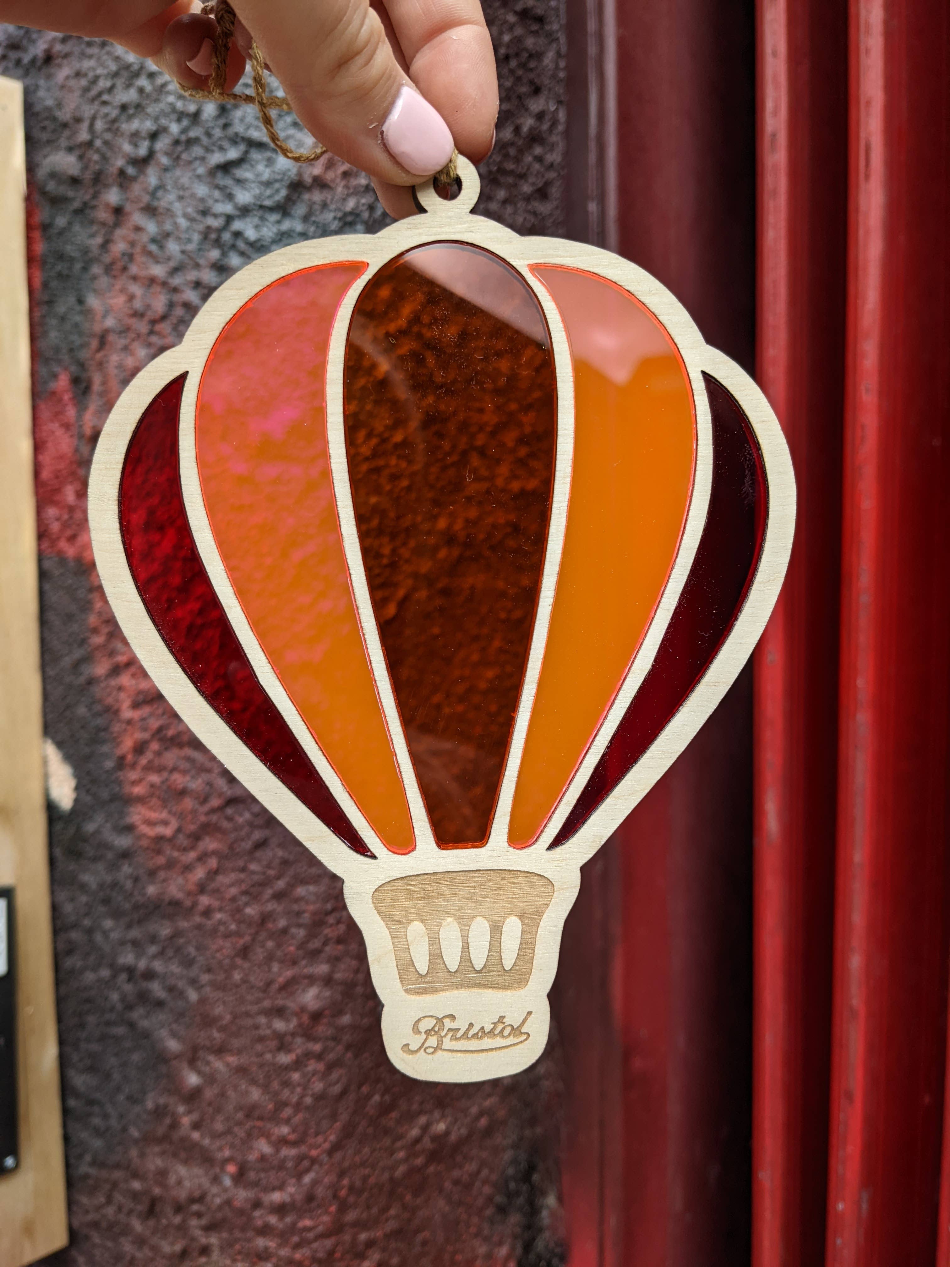 Bristol Design Forge Ltd - Wholesale Suncatcher - Hot Air Balloon Window Hanging Laser Cut (Mixed Colours)8