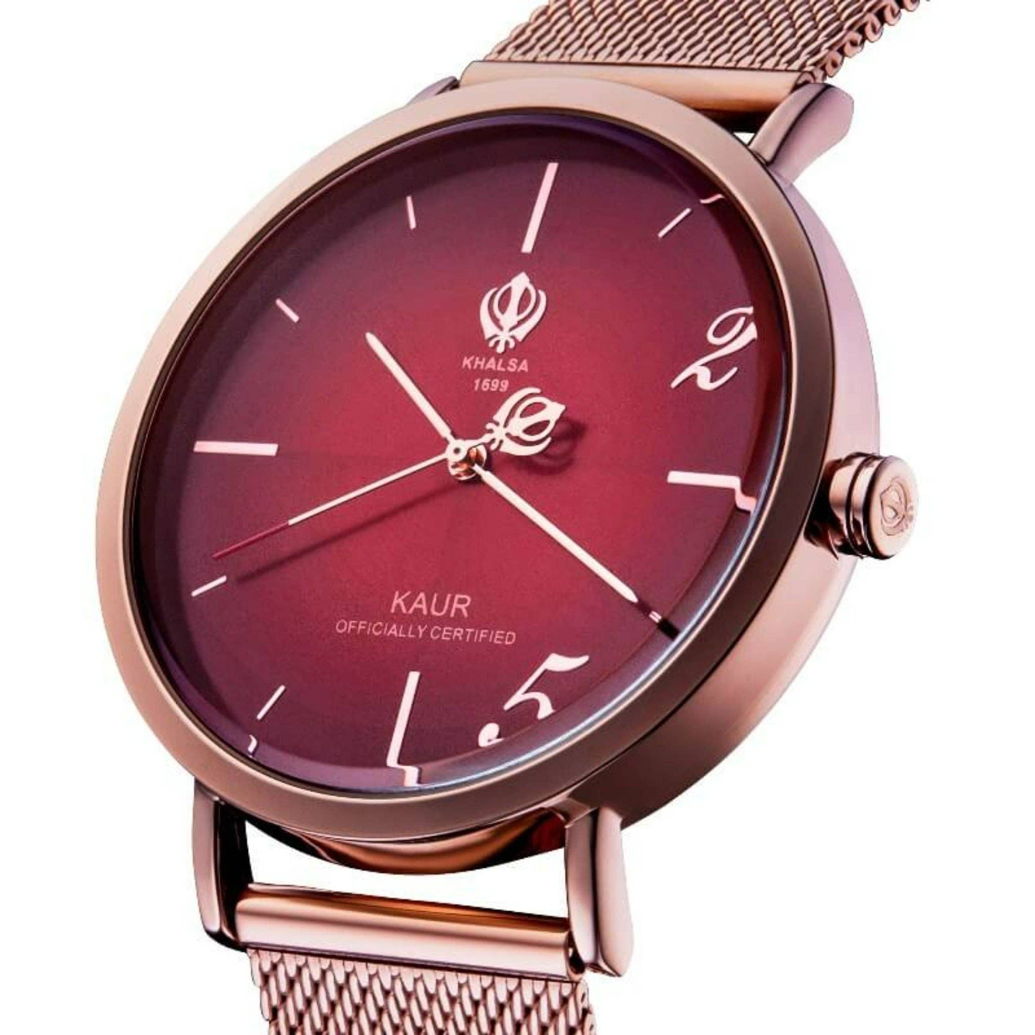 Khalsa 1699 watches - Wholesale Wrist watch – Women's - Crimson Red Kaur4