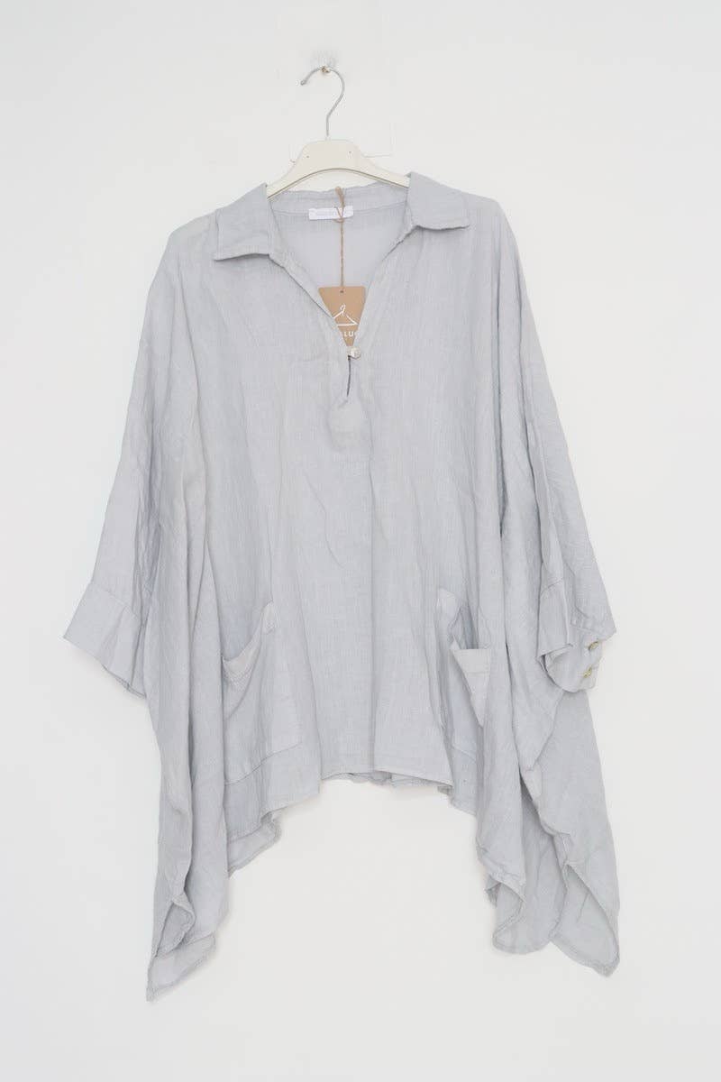 Lea & Luc - Grandes Tailles – Großhandel Tunika – Damen – Leinene Tunika in Übergröße7