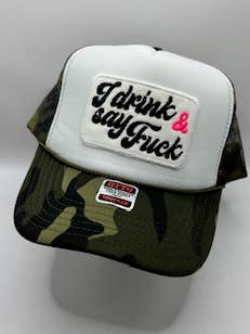 Drink & Say Fuck Camo per la vendita all'ingrosso da parte di Lucky Girl TX