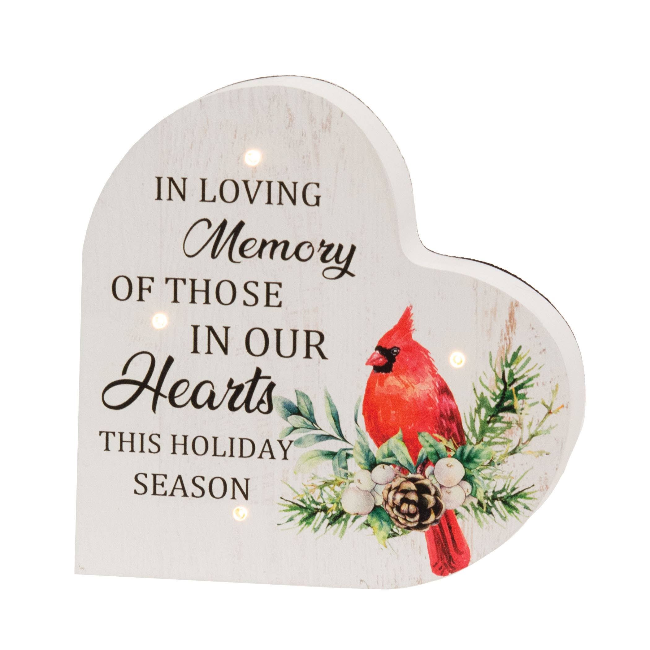 Bright Ideas - Vente Décoration de Noël - Cardinal Cœur Siège avec Lumières LED 2 Assortis2