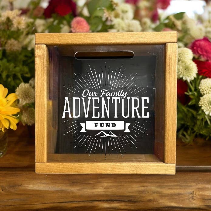 Dusty Square Designs - Wholesale Money/Piggy Bank - Savings Bank "Our Family Adventure Fund"7
