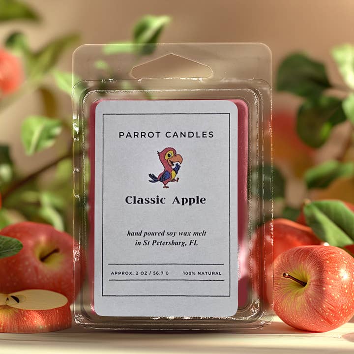 Cire de pomme fondante classique pour la vente par Parrot Candle LLC