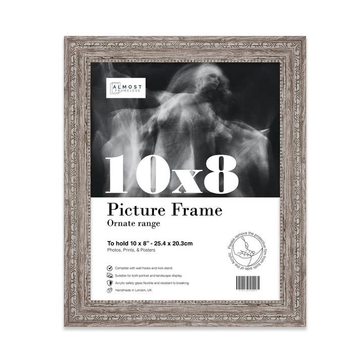 10x8 Walnut Ornate Picture Frame 10"x8" for wholesale on Faire0