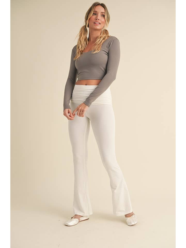 KIMBERLY C - Wholesale Athletic Top - Women's - Twist Back Long Sleeve Top33