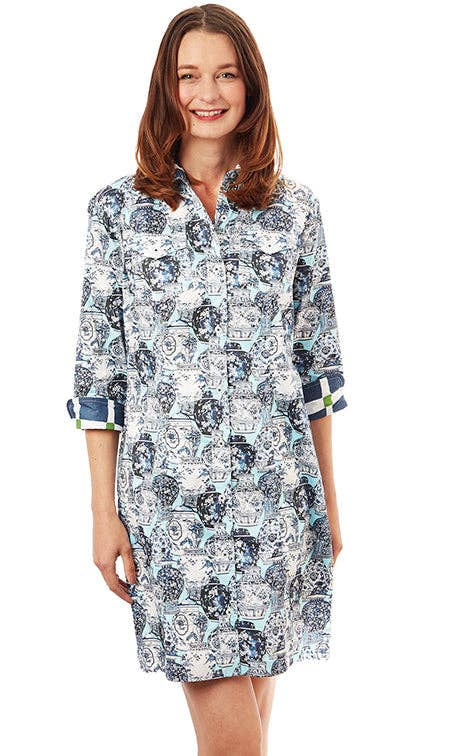 Dizzy-Lizzie – wholesale Dress – Women's – Sag Harbor Dress Chinoiserie Print2