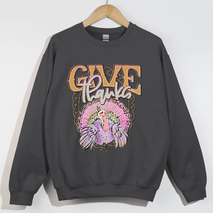 Ge Tack Glitter Preppy Glitter Kalkon för wholesale av Trendy Tees Wholesale And Boutique