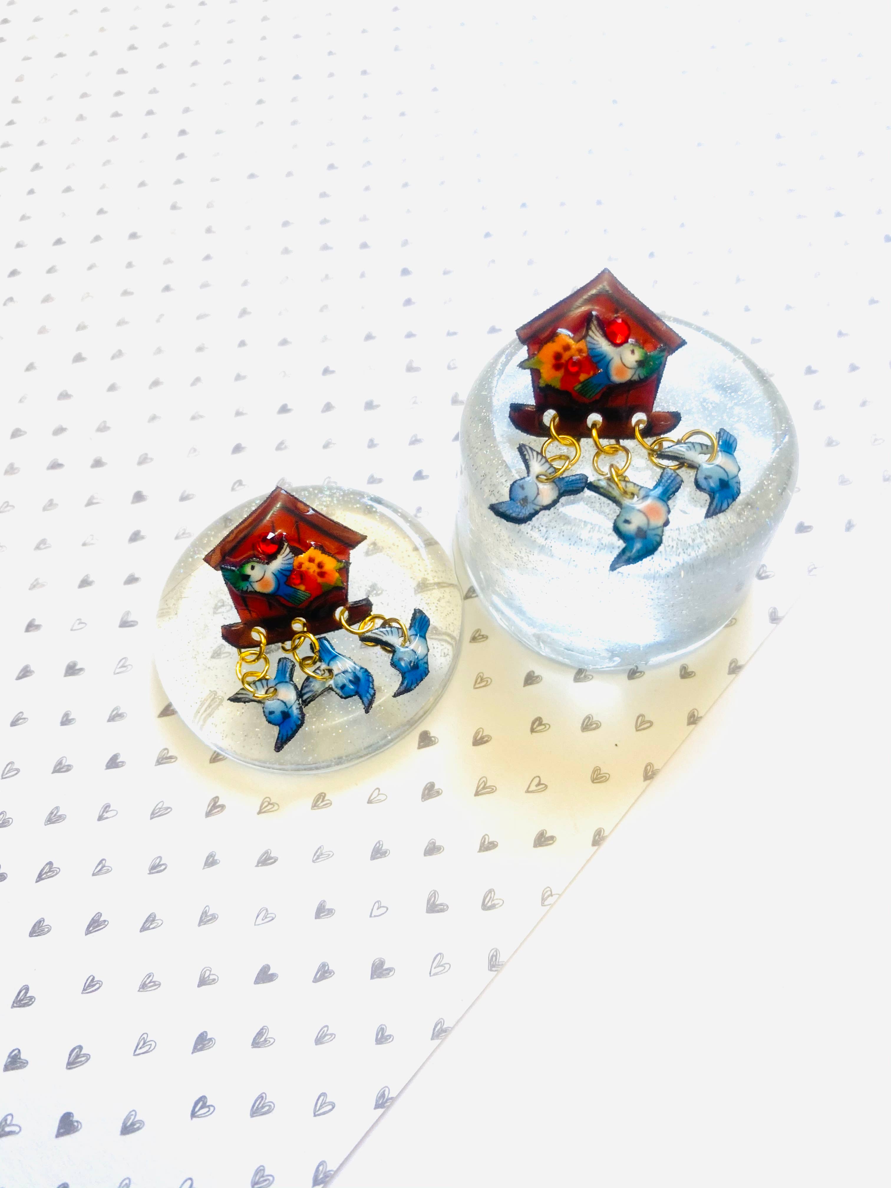 Rosie Rose Parker - Wholesale Dangle Earrings - retro bird house earring cluster earrings for women summer 2