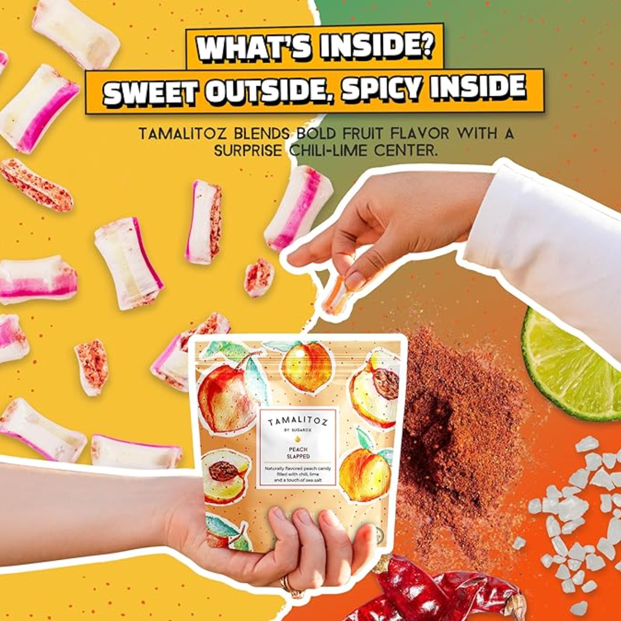 Sugarox Candy Studio LLC – wholesale Hårt godis – Persika örfilade, Tamalitoz av Sugarox1