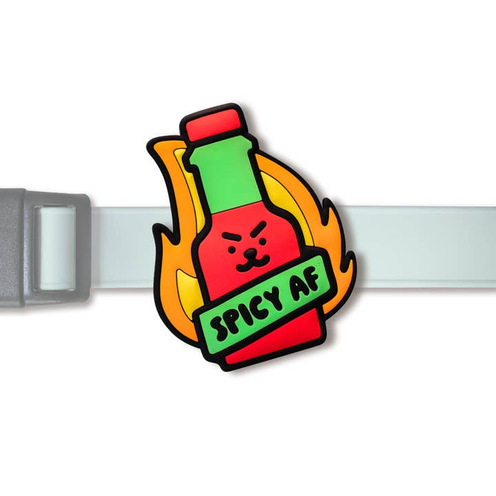 Spicy AF Jiby Dog Charm for wholesale by Jiby Dog Crew