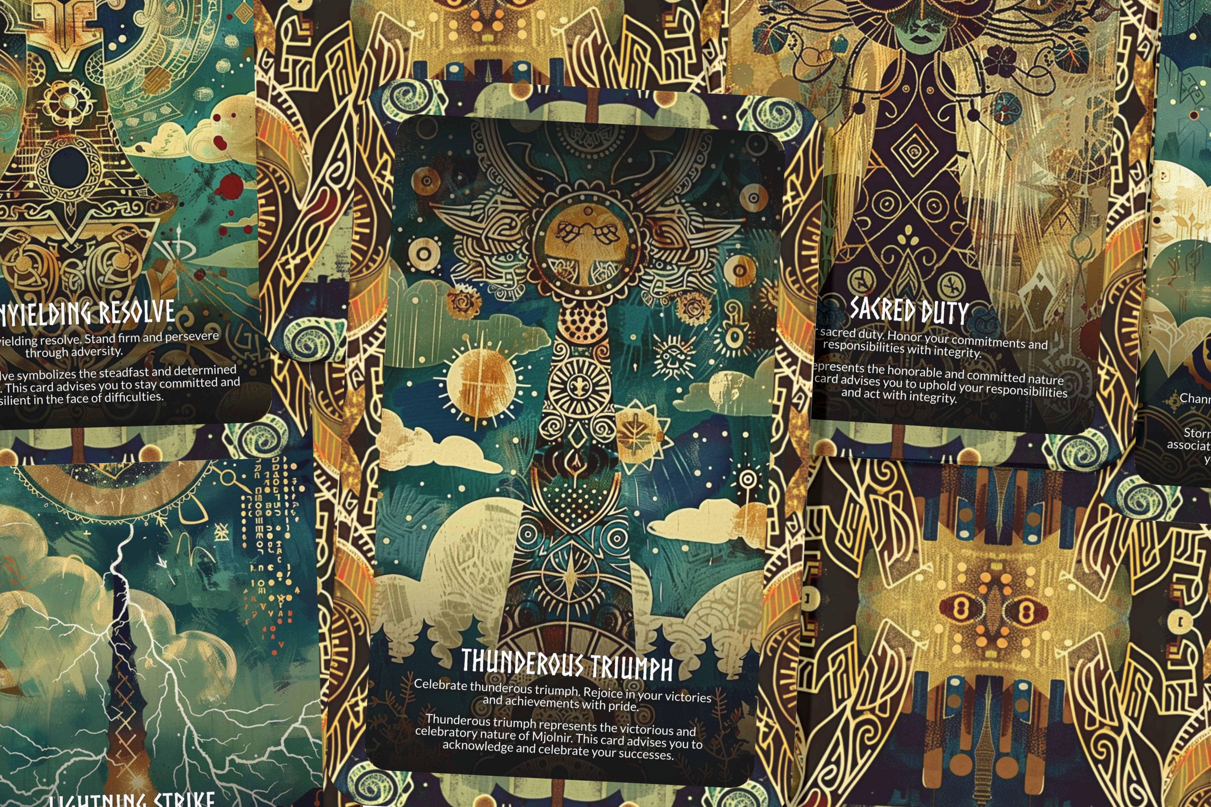 IBIZA TAROT - Venta al por mayor Cartas del tarot - Baraja Oráculo Mjolnir - Poder y Protección del Martillo de Thor1