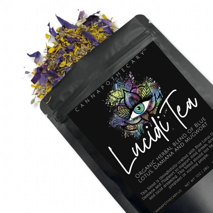 Cannapothecary - Wholesale Loose Tea - Luciditea Lucid Dreaming Blend - Mugwort + Blue Lotus - 28g