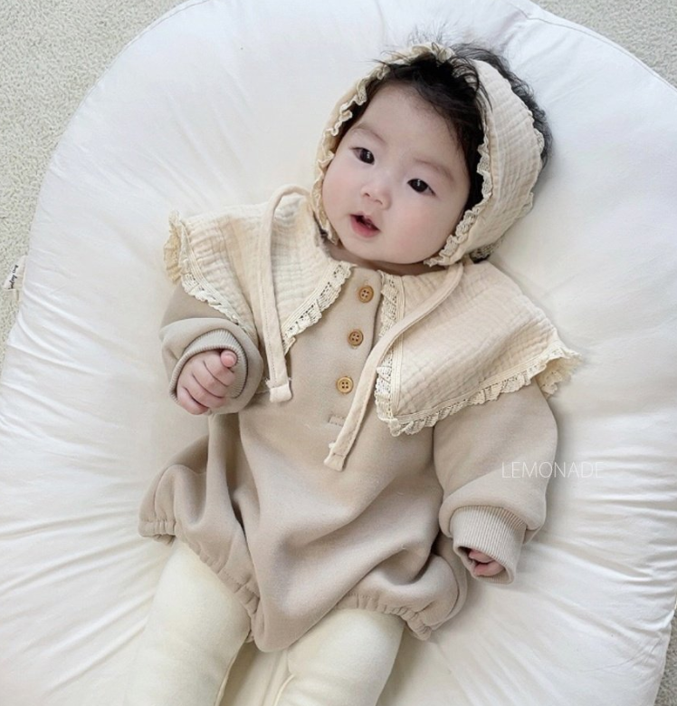 peekaboo - Wholesale Rompertje - Baby - Vintage rompertje met fleecekraag voor babymeisjes Baby FW Rompertje9