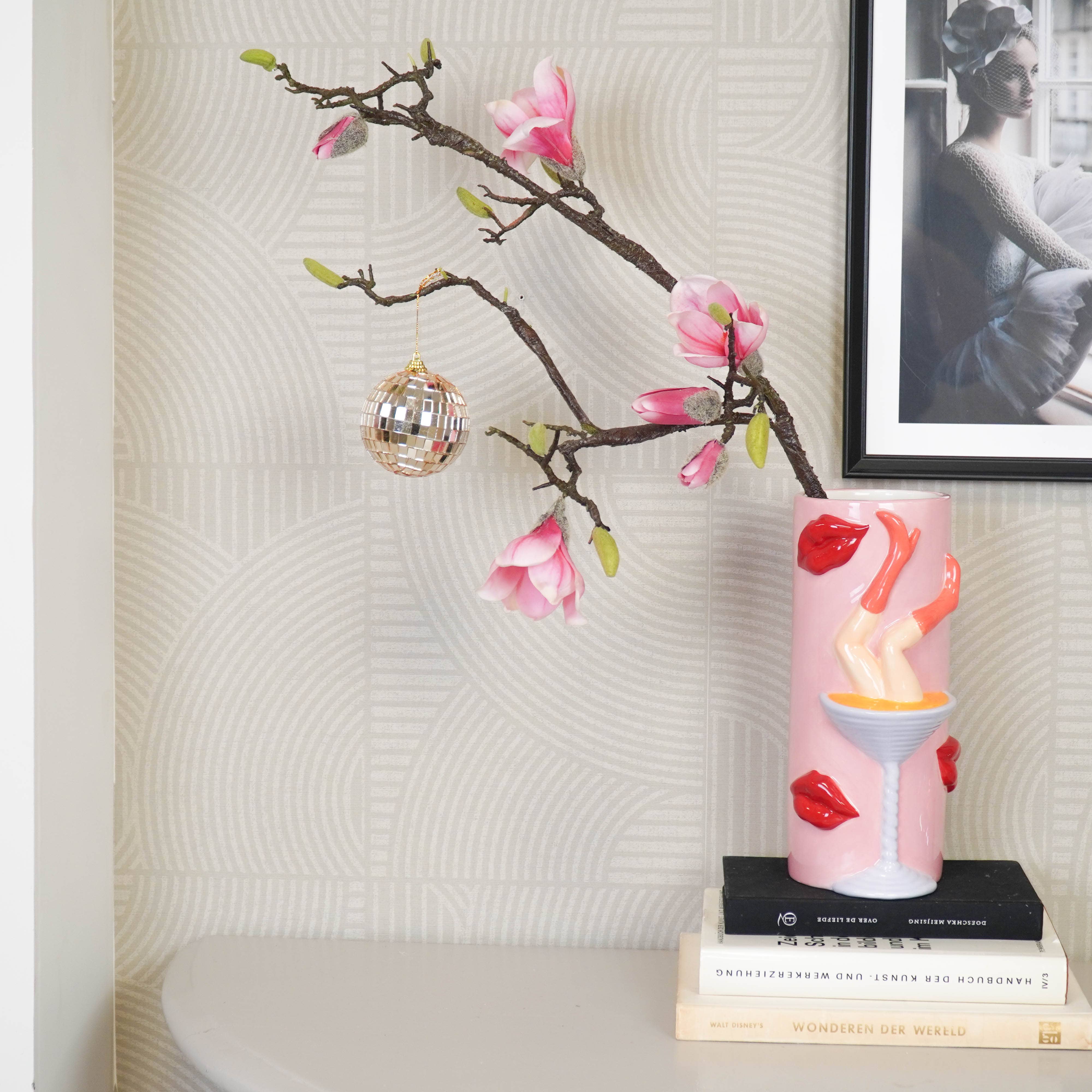 Housevitamin bv - Wholesale Ornament - Christmas Decoration -  Christmas Hanger - Discoball - Foam - Gold - 8x8x8cm2