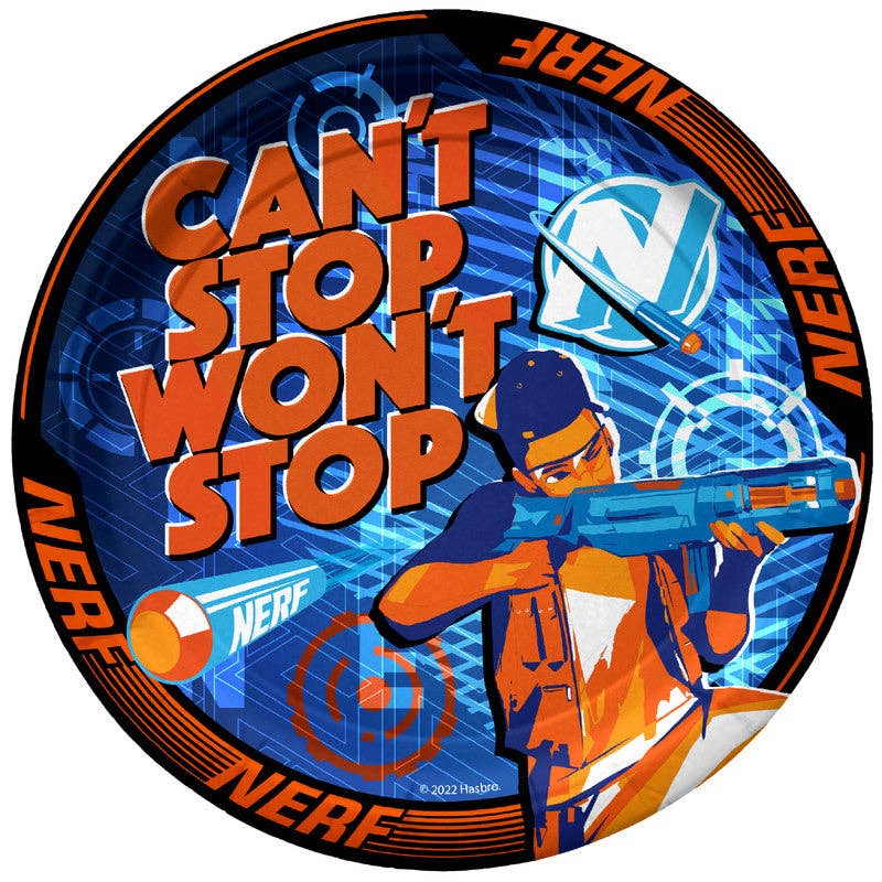 Treasures Gifted - Wholesale Disposable Plate - Nerf Plates 9in - Nerf Party Supplies0