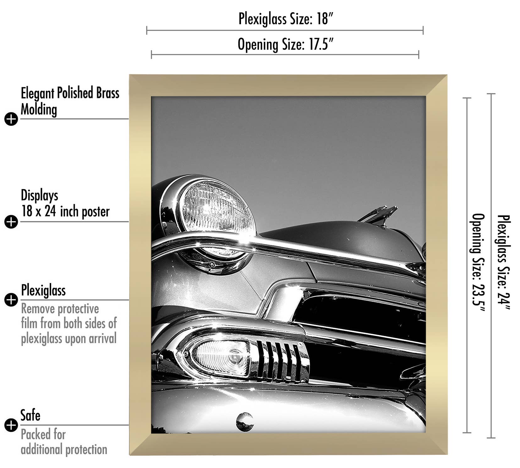 Americanflat - Wholesale Picture Frame - Americanflat Poster Frame with Wide Molding155