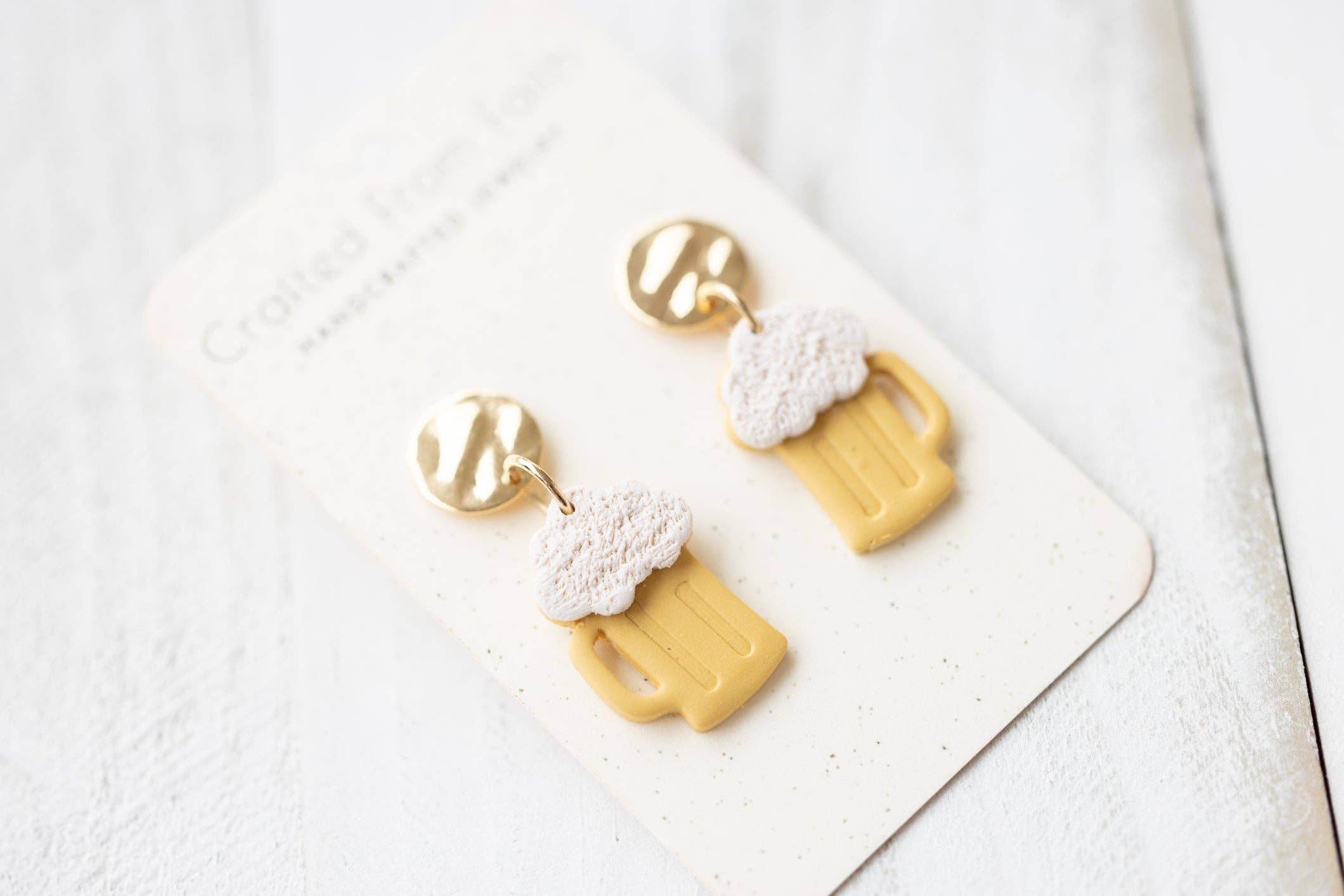 Crafted From Faith, LLC - Wholesale Dangle Earrings - Beer Mug Dangles2