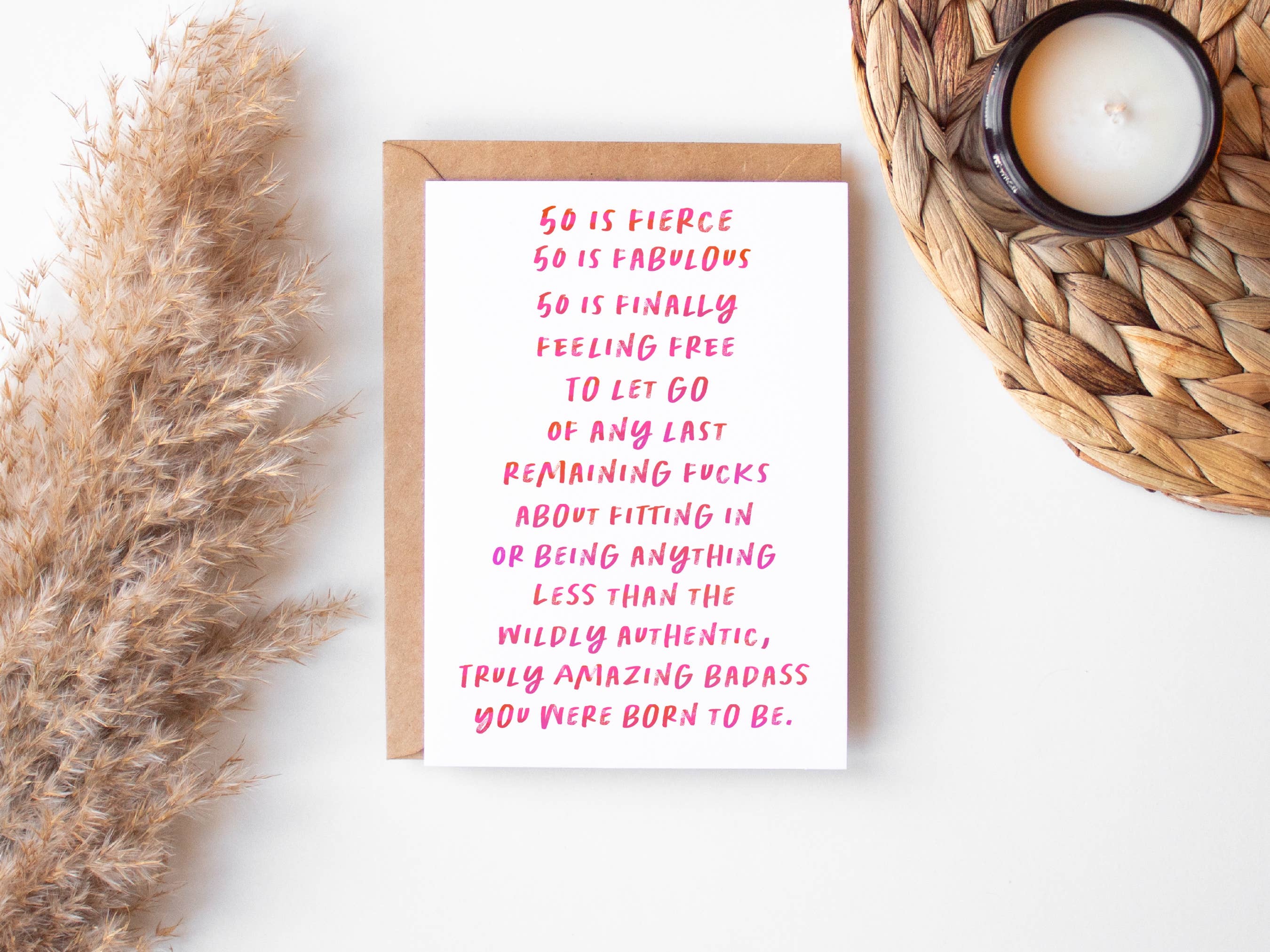 Card & Story - Vente Cartes d'anniversaire - 50e anniversaire (avec mot F)0