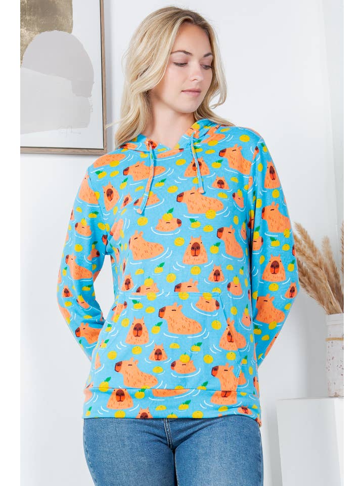 LA Soul – Engroshandel Hoodie – Kvinder – Capybara Pullover hættetrøje