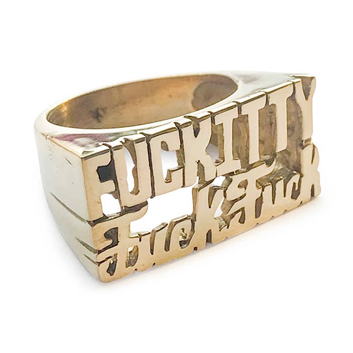 SNASH JEWELRY - Wholesale Signet Ring - Fuckitty Fuck Fuck Ring0