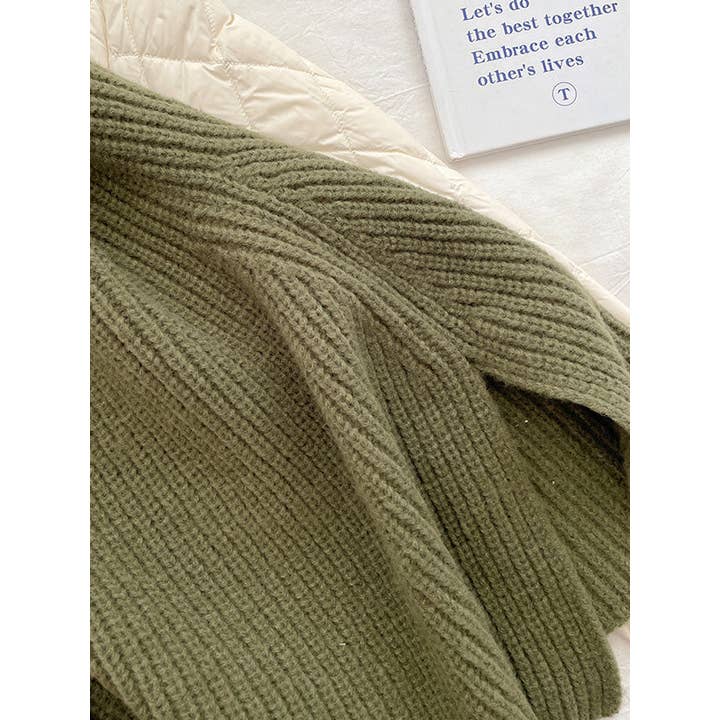 StyleGalX - Venta al por mayor Bufanda - Mujer - Chal y bufanda de punto con cuello alto en colores sólidos para invierno12