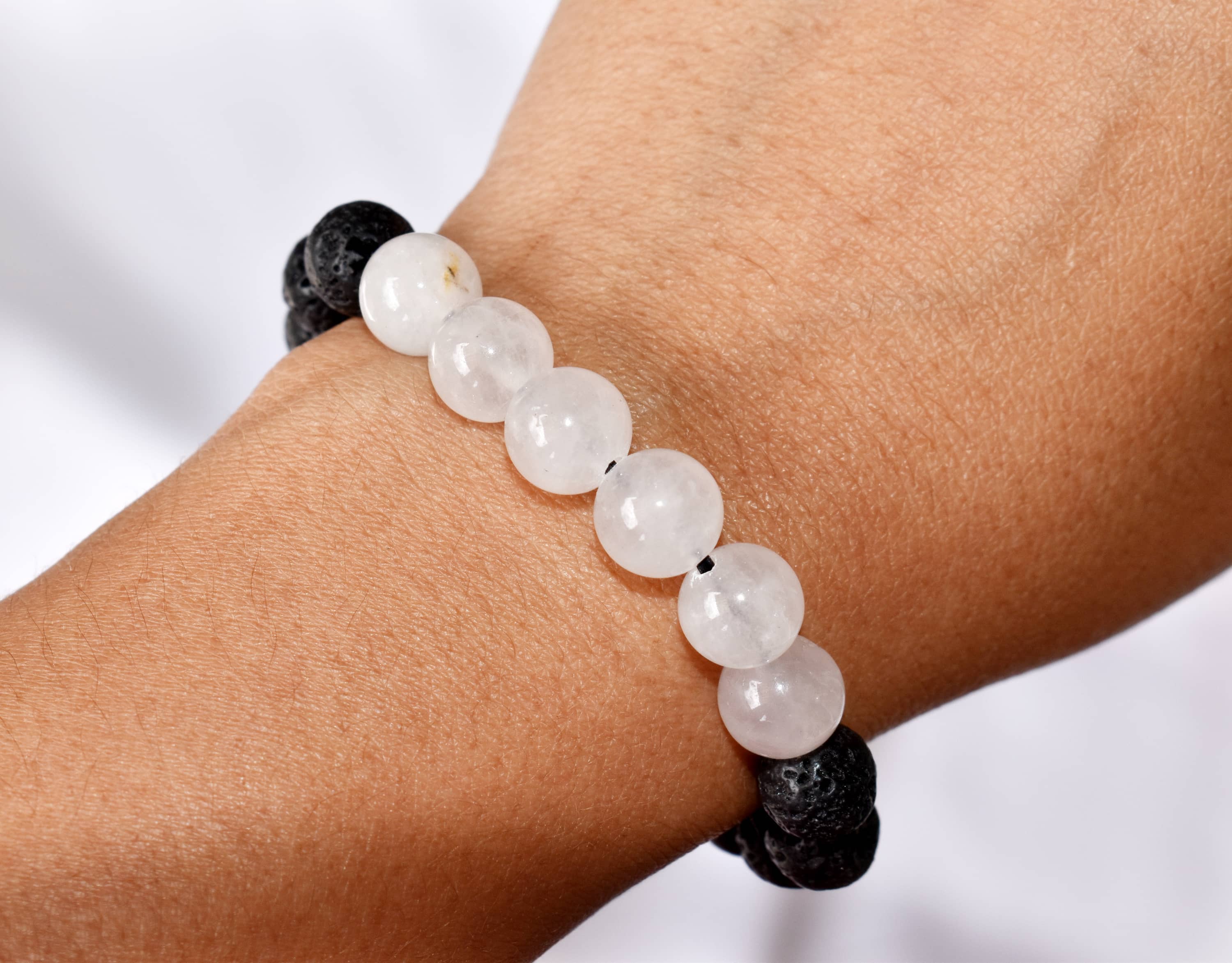 Soothing Crystals – wholesale Aromaterapiarmband – Diffuserarmband | Lava med Rosenkvarts | Oljediffuser1