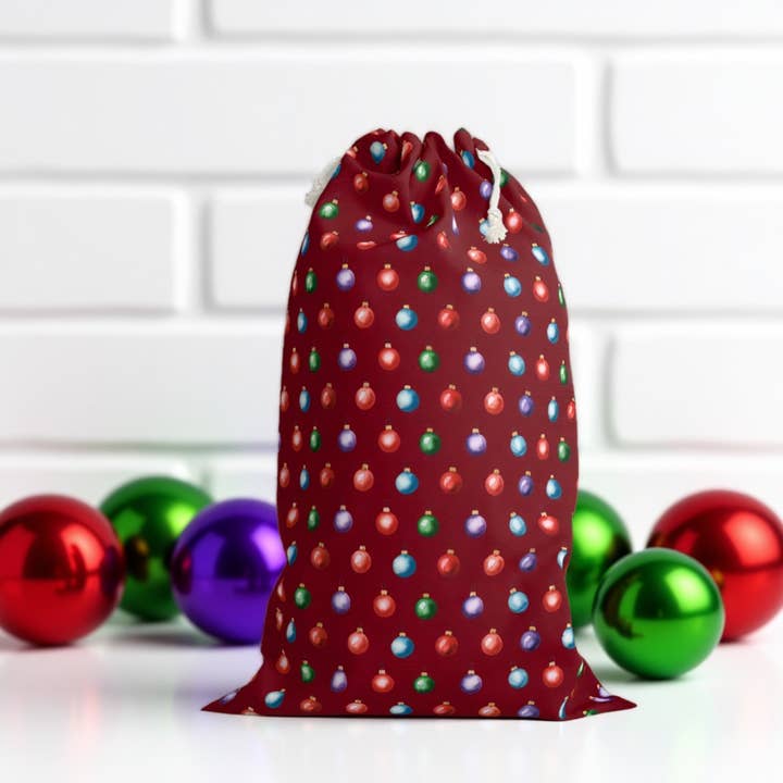 Sacco di Natale con Pallina Festiva - Perfetto per Regali e Decorazioni per la vendita all'ingrosso da parte di Aminelle & Willow