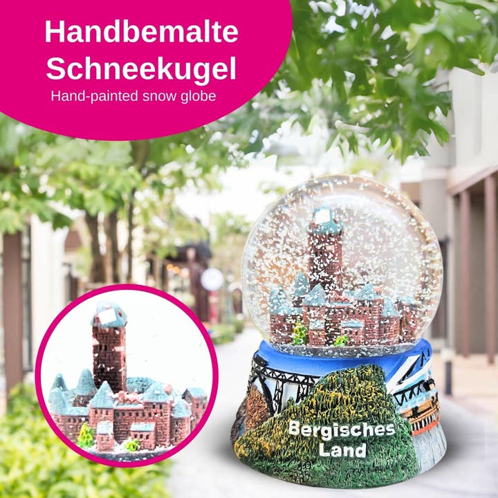 Schneekugelhaus - Wholesale Snow Globe - Souvenir snow globe Bergisches Land with Schloss Burg3