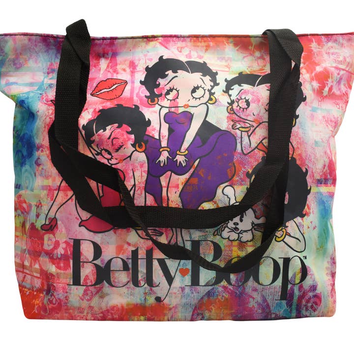 Betty Boop Tote Bag - Colorful Collage for wholesale by MID-SOUTH PRODUCTS