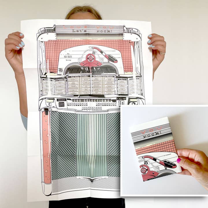 Poster Vykort You Rock! • skicka som ett kort, ta emot en affisch för wholesale av Hello Peacock