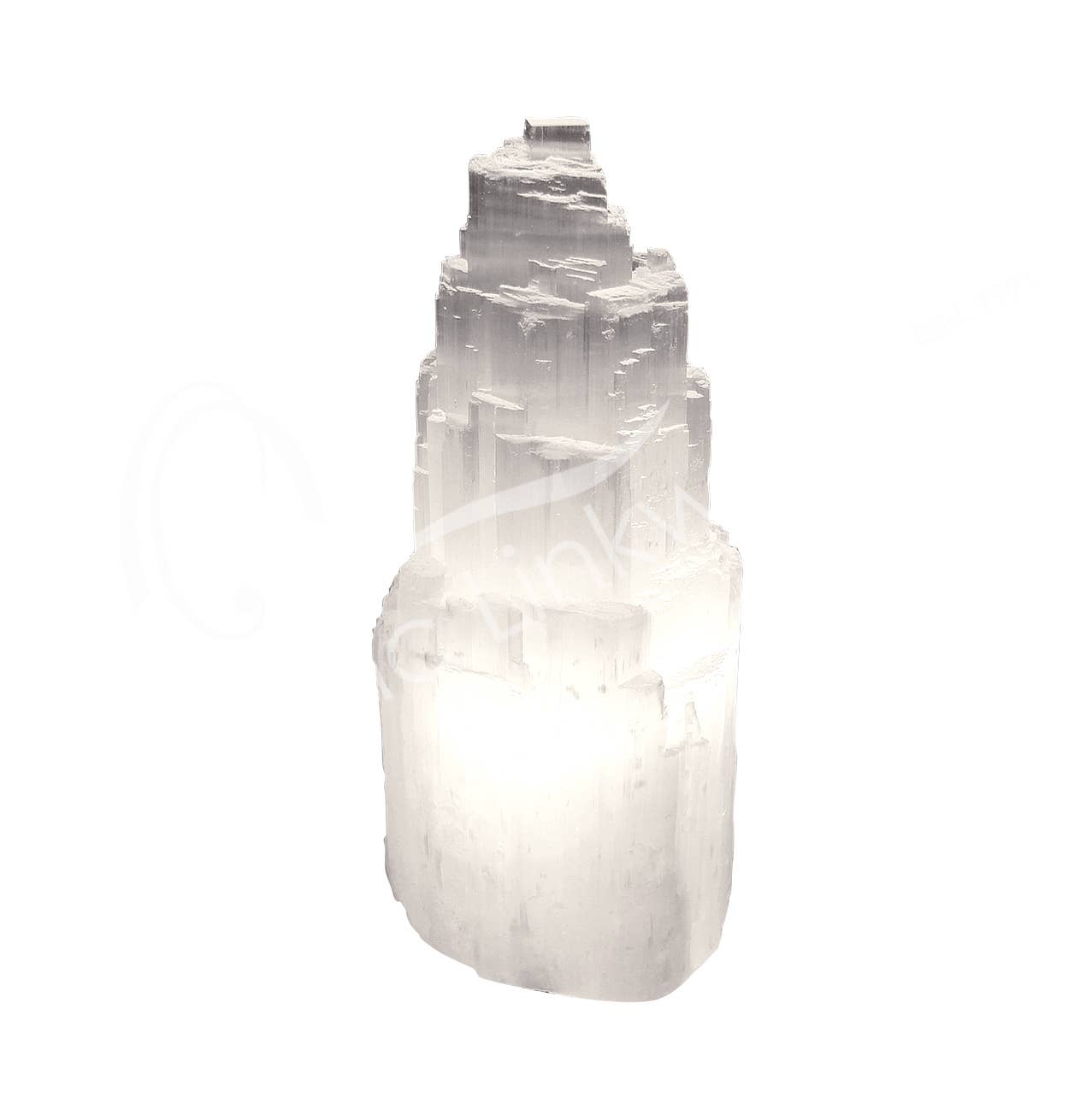 Oceanic Linkways Inc - Wholesale Spiritual Stone/Crystal - (PC)LAMP - SELENITE ICEBERG NO CORD 10"H
