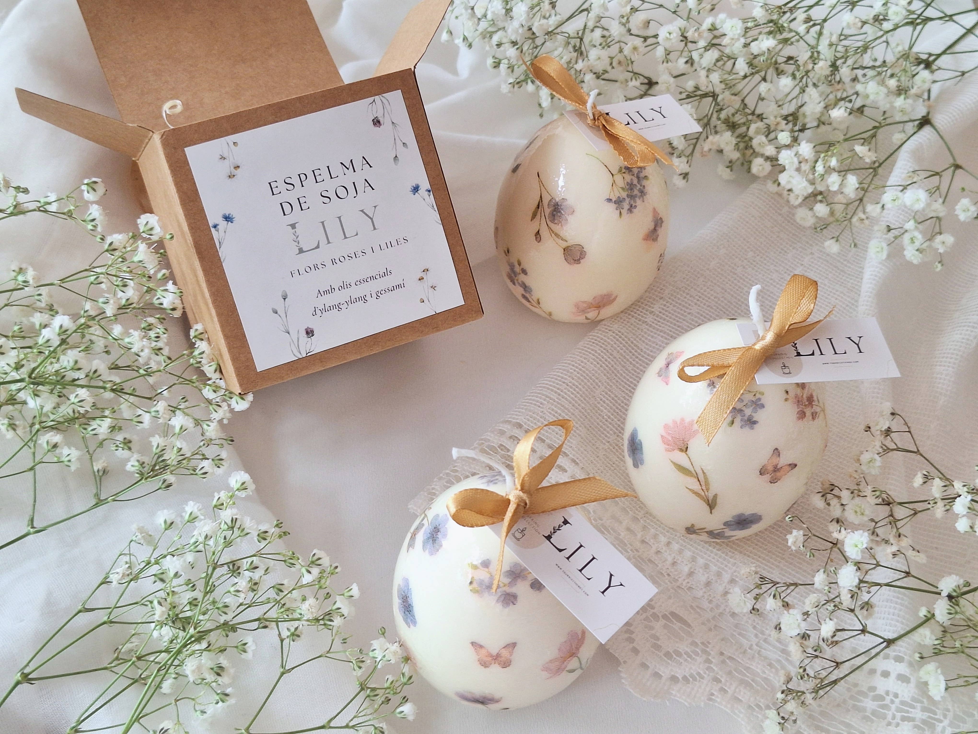 Your Nice Things - Candles - - Vendita all'ingrosso Candele regalo - Candela di soia effetto porcellana - Lily - uovo di Pasqua (rosa)0