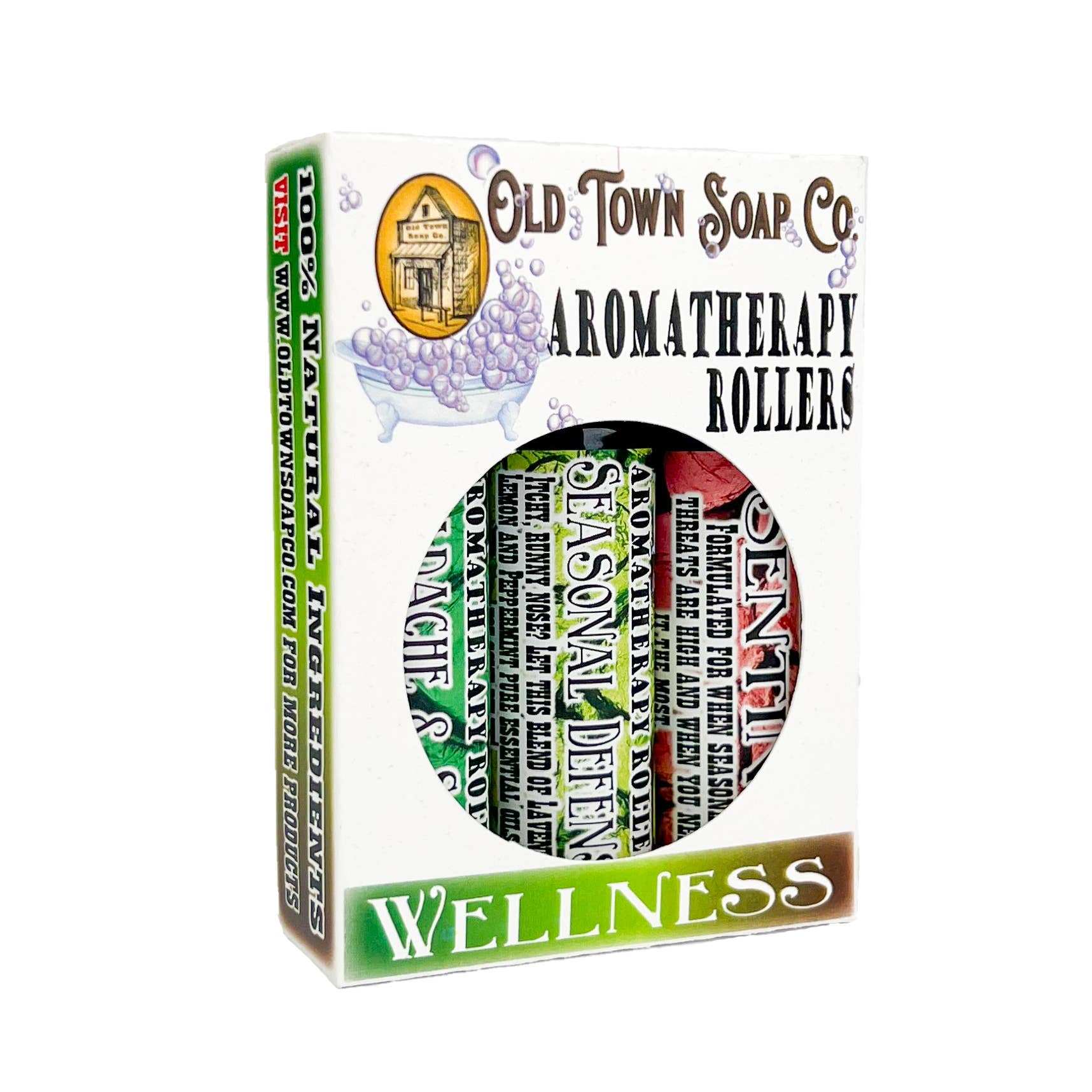 Old Town Soap Co. – Engroshandel Roll-on til æterisk olie – Aromaterapi Roller Sets - 4 forskellige sæt til rådighed!4