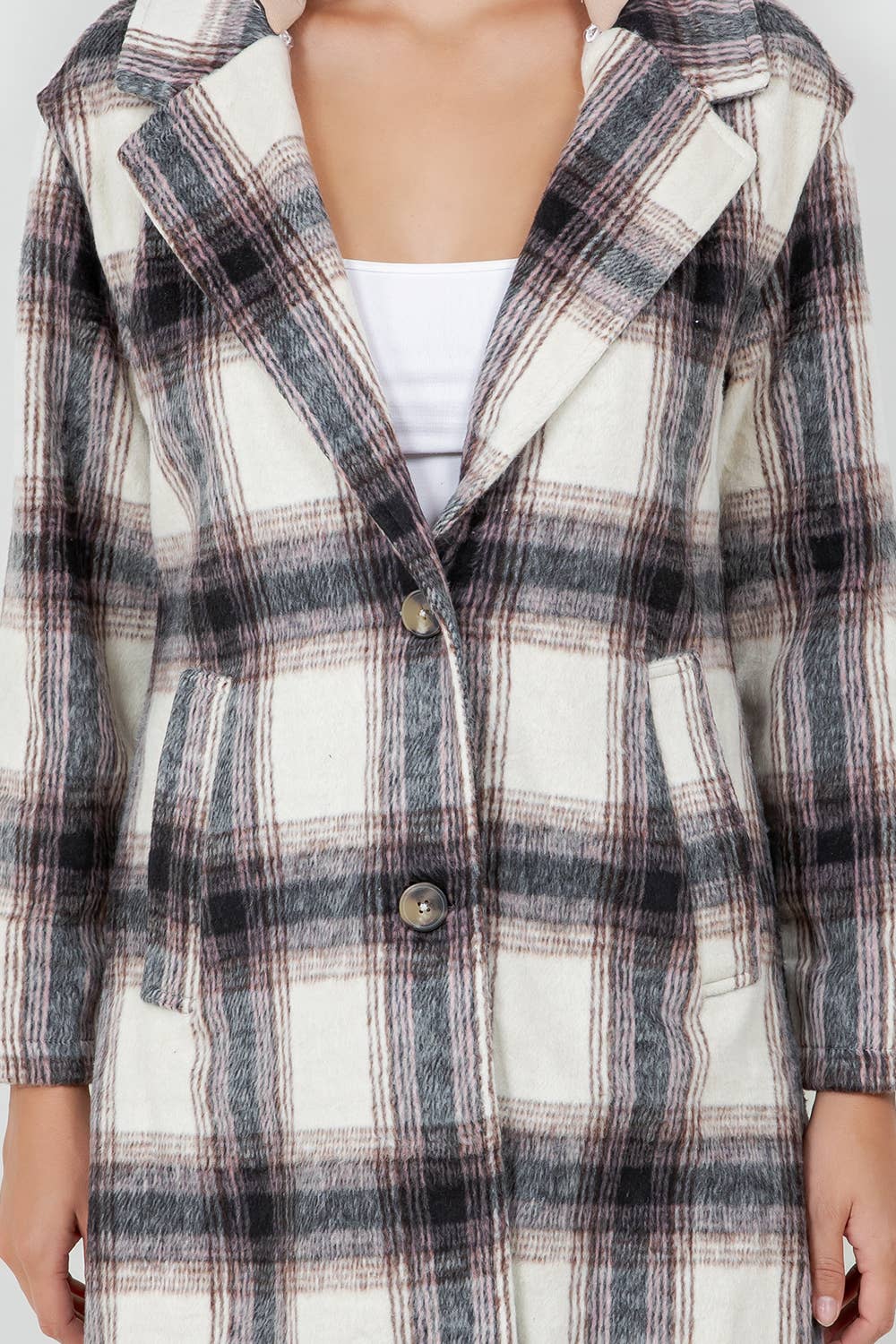 Veracci – Engroshandel Frakke - Dame – Overdimensioneret uldternet frakke/jakke med aftagelig hætte20