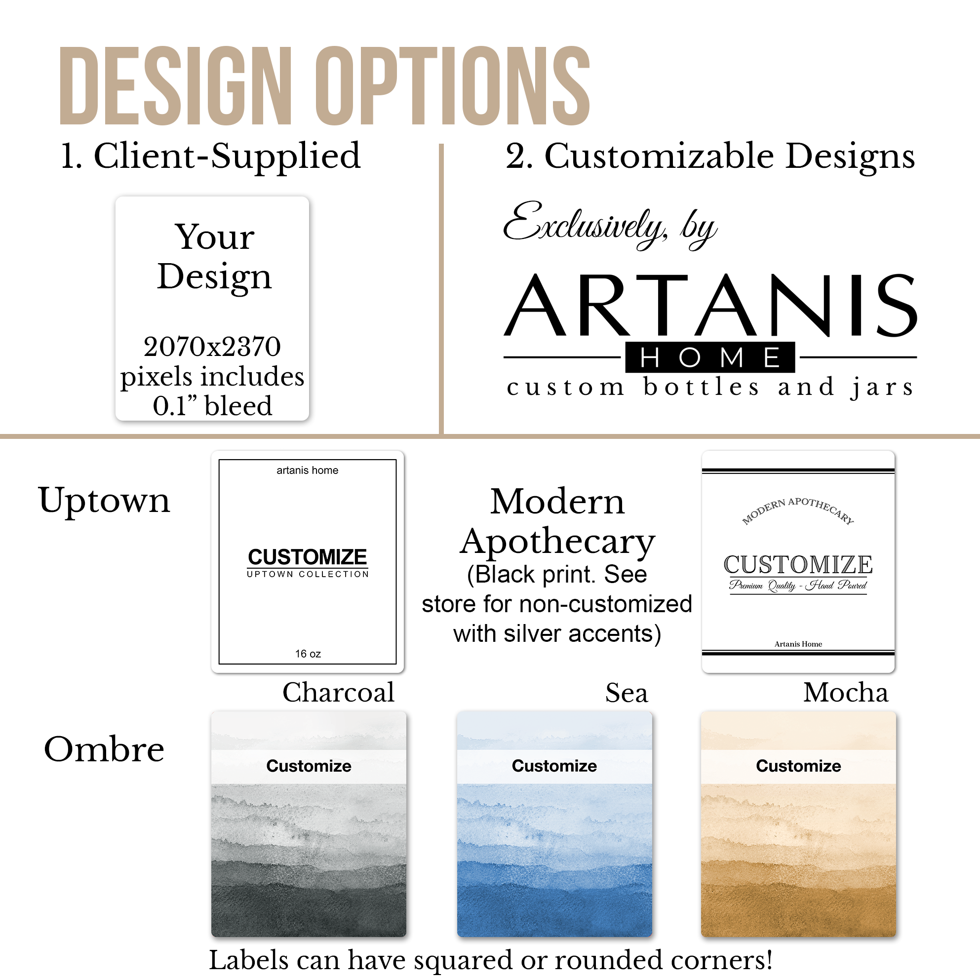 Artanis Home - Wholesale Soap Dispenser - Fully Customizable Amber Glass Euro-Style Soap Dispenser3